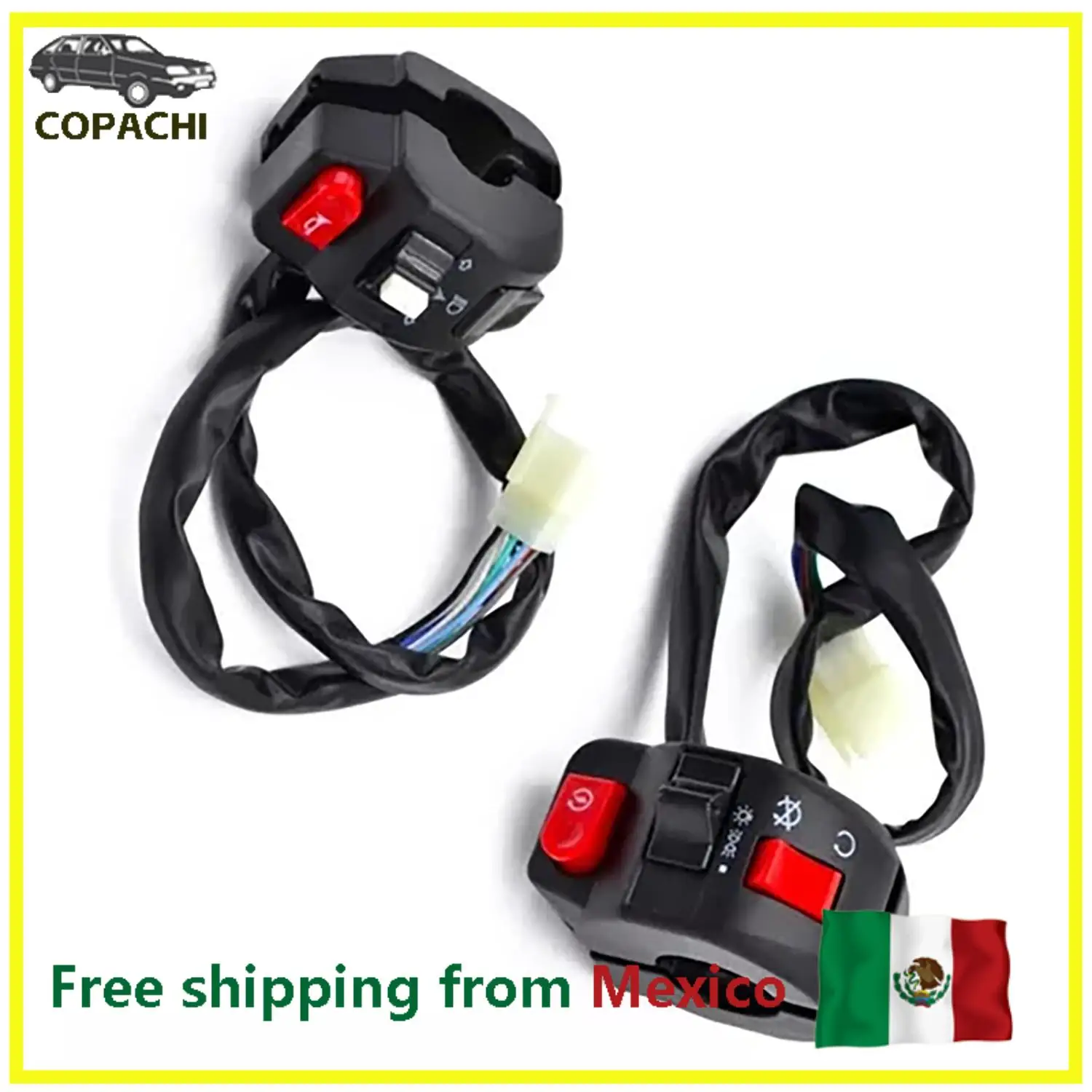 

2pcs/Set Motorcycle Right Left Controls handlebar Switch For Italika Ws150 Ws175 Motorcycle Accessories Parts