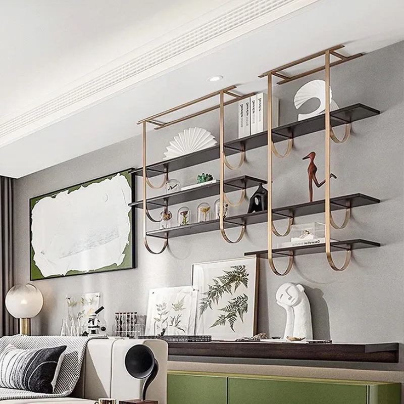 

Minimalist hanger Shelf Shelf Wine rack Wall display rack Decorative storage against the laminate rack