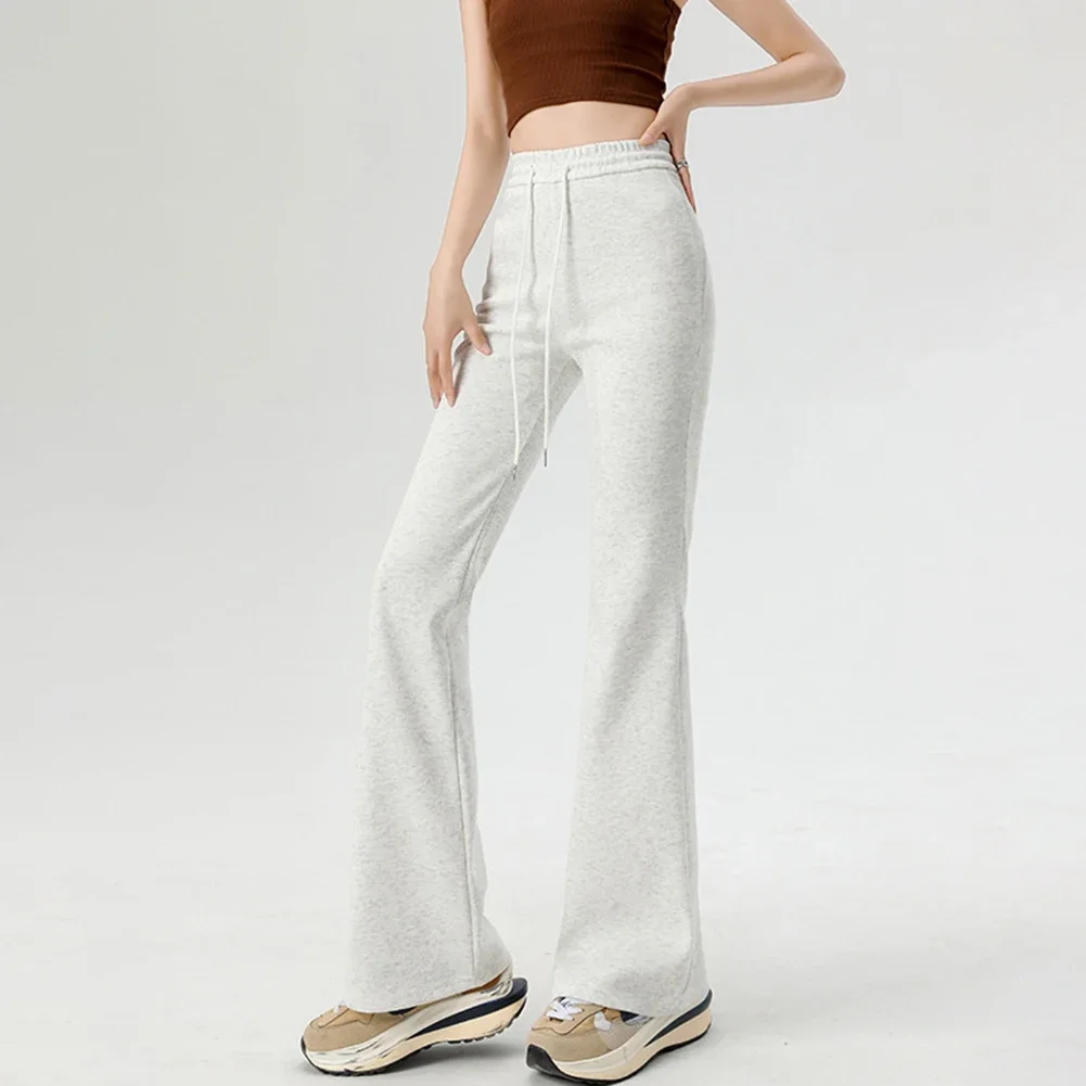 

Comfortable Daily Wear Flared Trousers Casual Style Casual Wear High Waist Trousers Available In Multiple Sizes