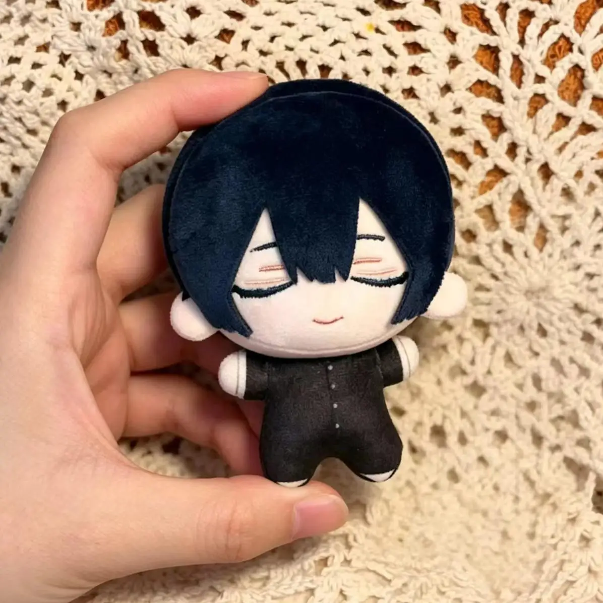 Hashihime of the Old Book Town Minakami Tamamori Plush Keychain 10cm Mini Cotton Doll Printed Body Nunu Toy Game Pendant Gift