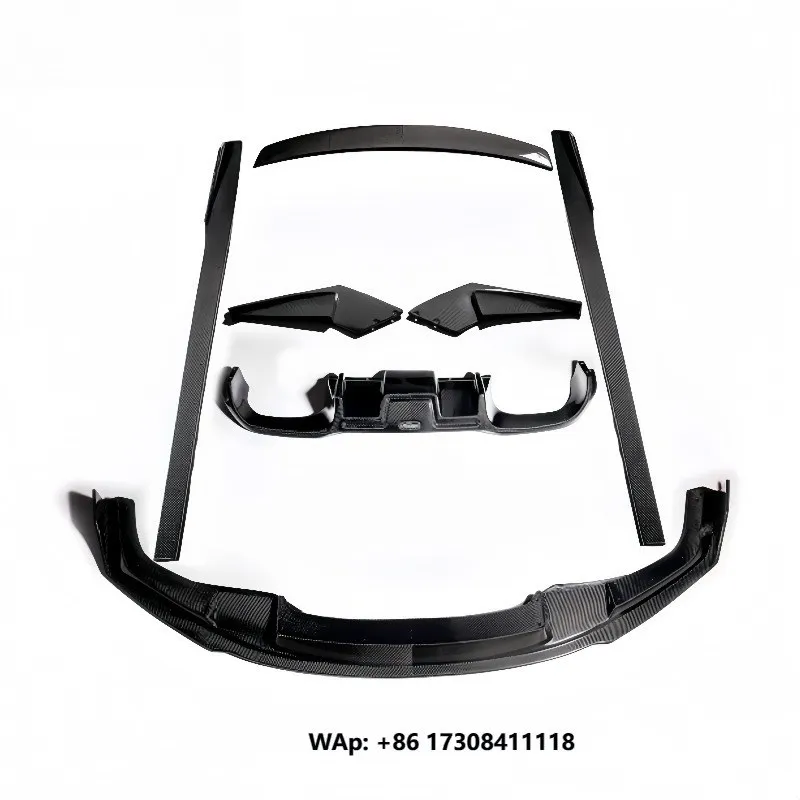 16 hochwertige Autostoßstangen, geeignet für F87 M2 N55 3.0t Frontlippe, Heckspoiler, Seitenschweller, Heckflügel