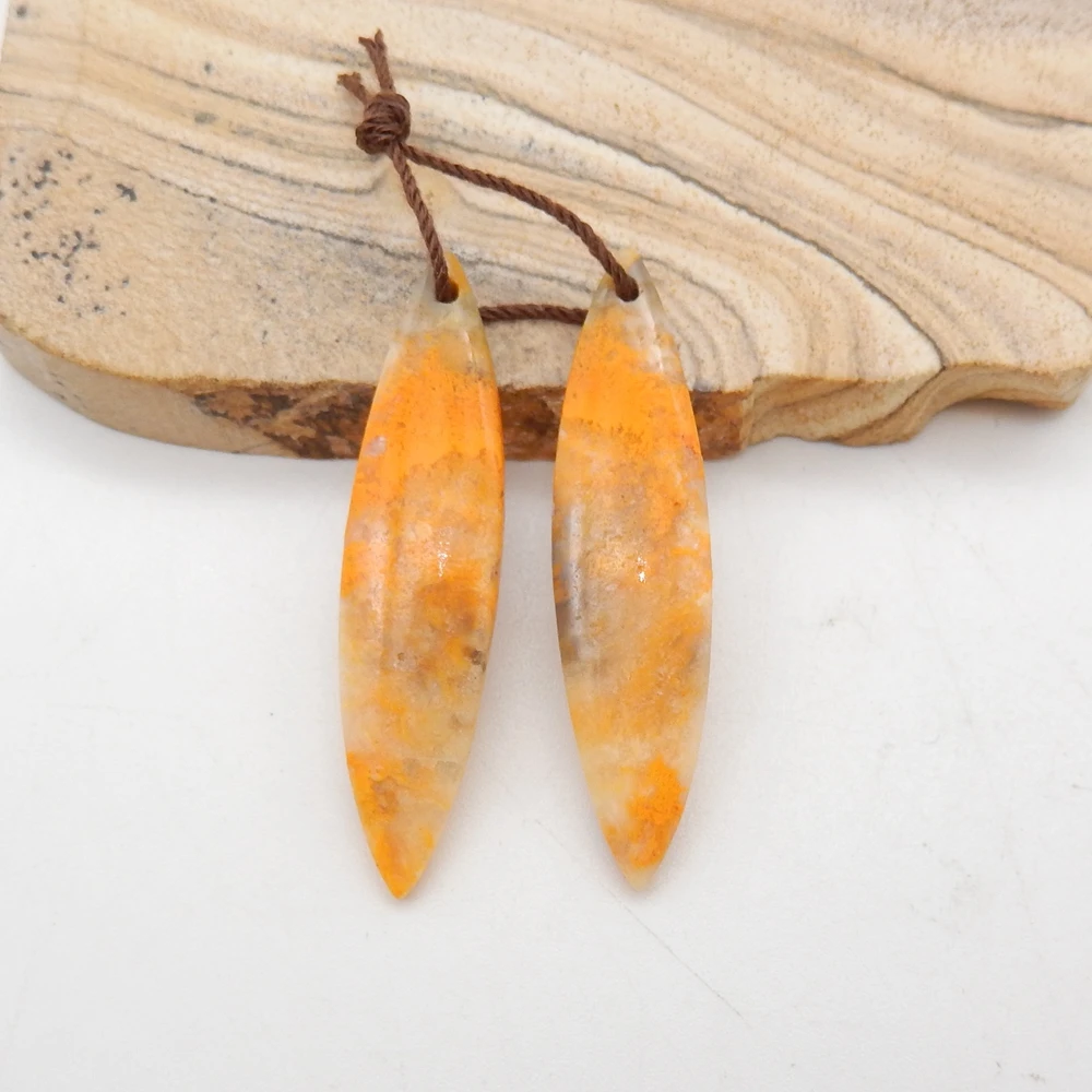 Natural Bumble Bee Stone Marquise Earrings for Women, Gemstone Earrings Beads for Jewelry Making