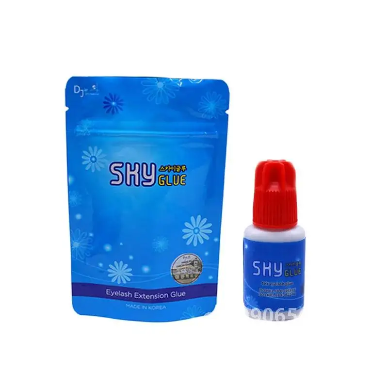 5/10 Bottles Original Korea Sky Glue With Red Cap 1-2 Seconds Dry Time 6-7 Weeks Fastest and Strongest  Eyelash Extensions Glue