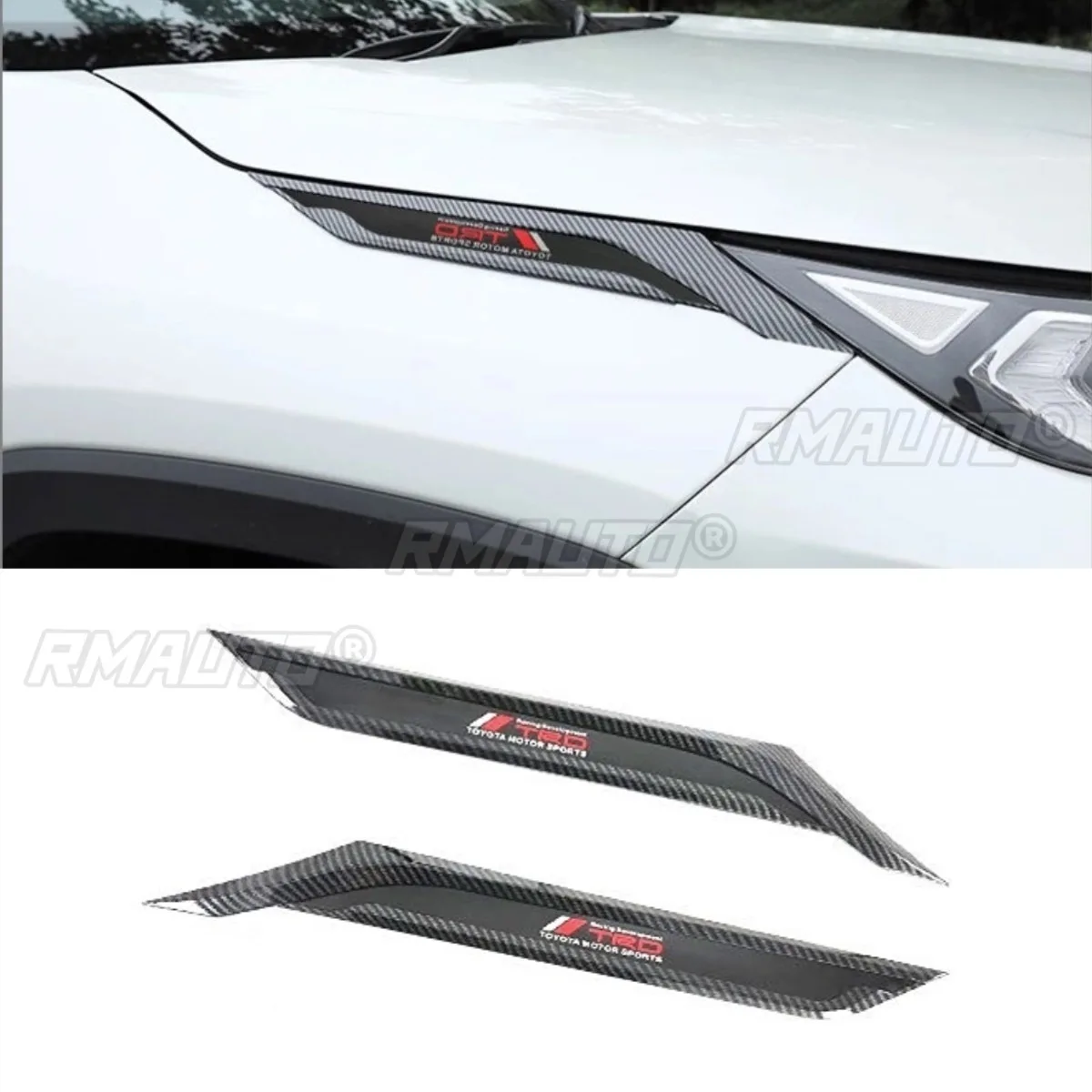 

Car Fender Side Air Vent Leaf Board Decorative Strip for Toyota RAV4 2020+ Body Kit Car Accessories