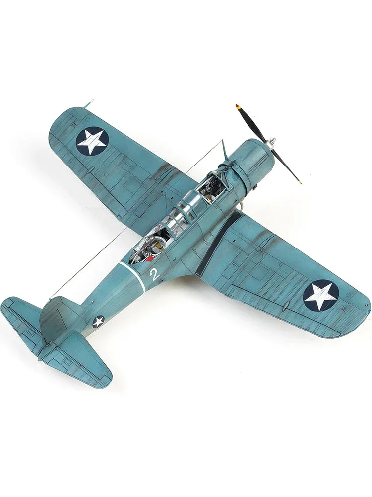 1/48 Academy Modelo 12350 USN SB2U-3 Kit de modelo de escala de aeronave de montagem de bombardeiro de mergulho