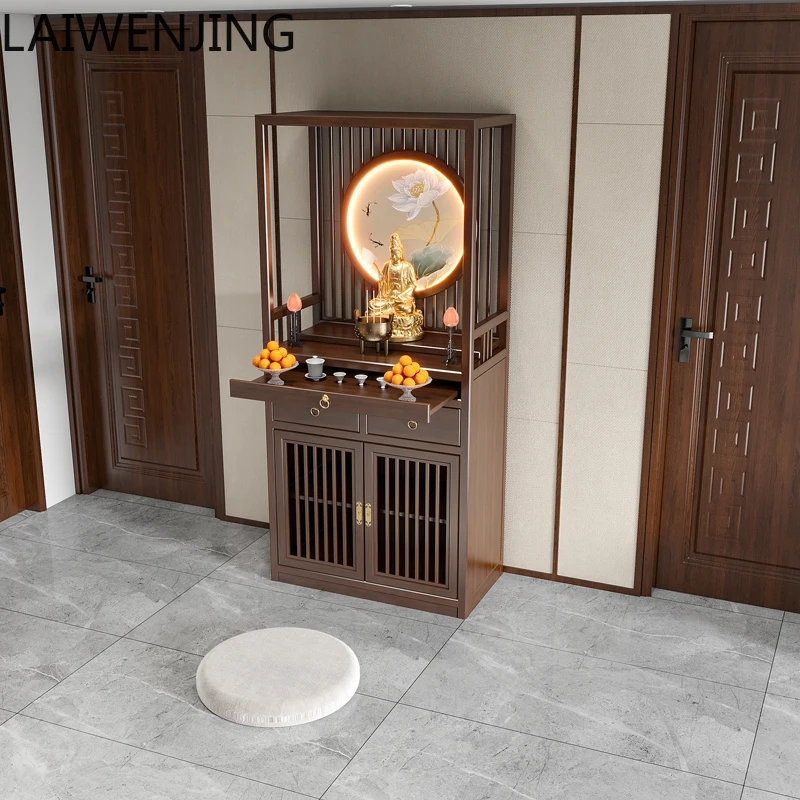 

SGF Middle Hall Buddha Cabinet Buddha Niche Household Offering Table New Chinese Style Solid Wood Table