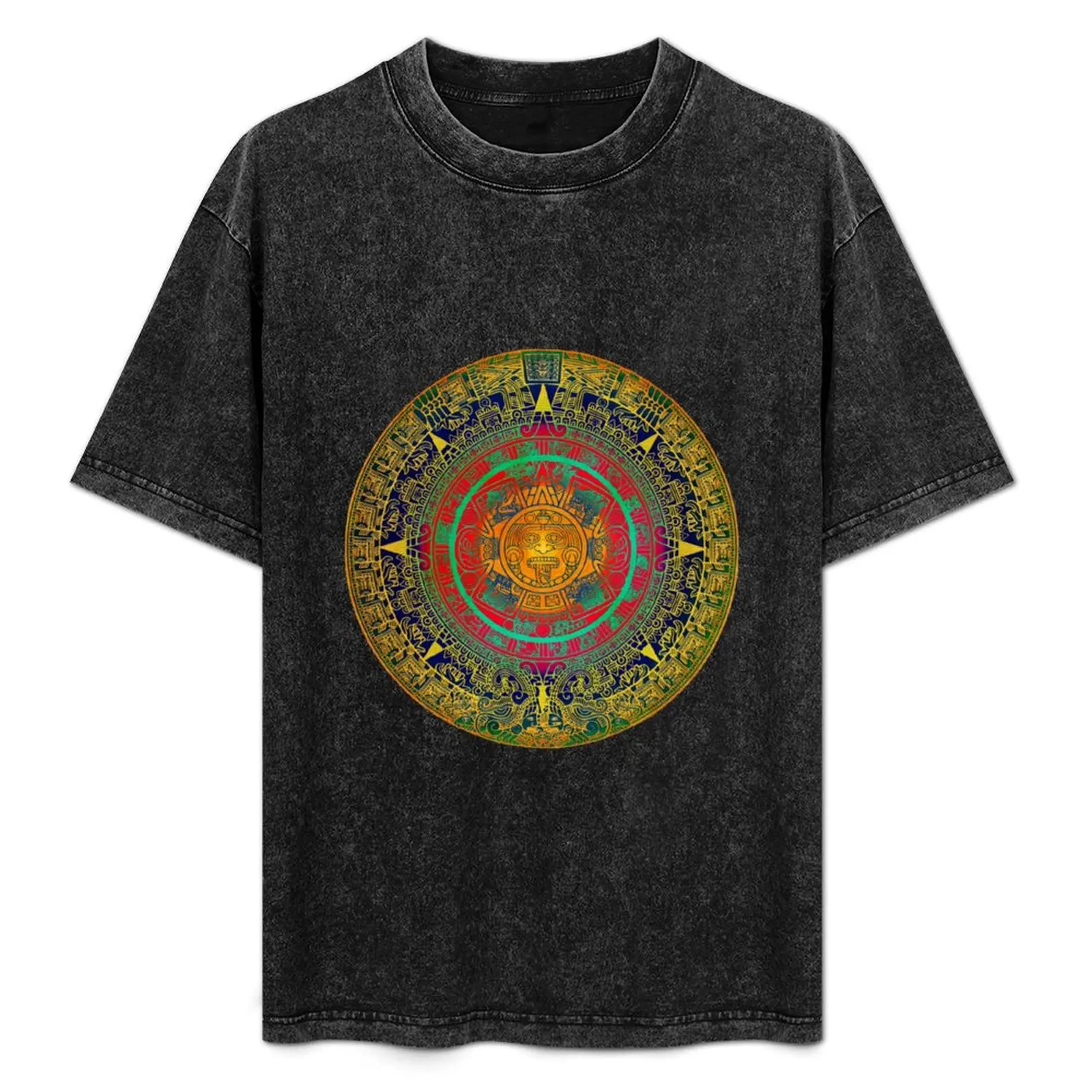 

AZTEC SUN GOD T-Shirt customs design your own anime tshirt custom shirt vintage mens t shirts pack