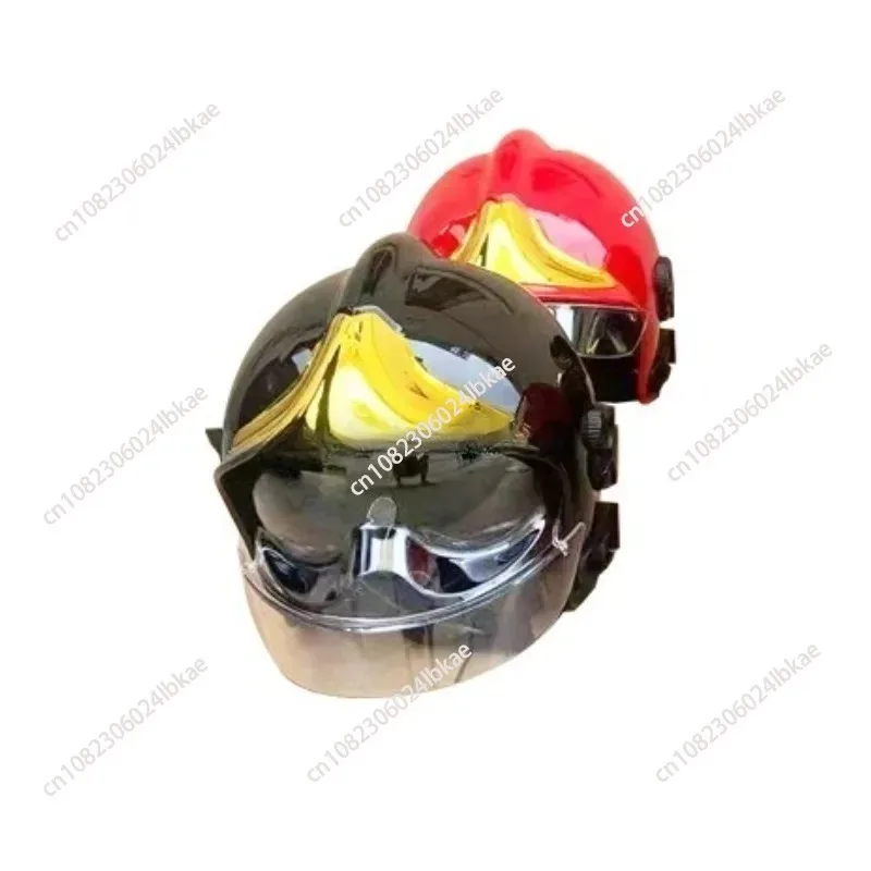 Fire Helmet Gold Plated Film Fire Full Helmet Double sided Cover Pressure Resistant Safety Helmet Red, White, Black