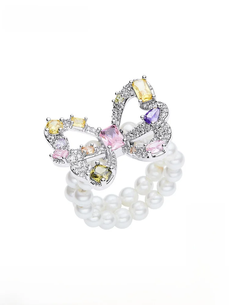 

NanaJacqueline Pearl Ring Unique Design Luxury Faion Personali Ring Ele Aosphere Simulated Pearl Ring