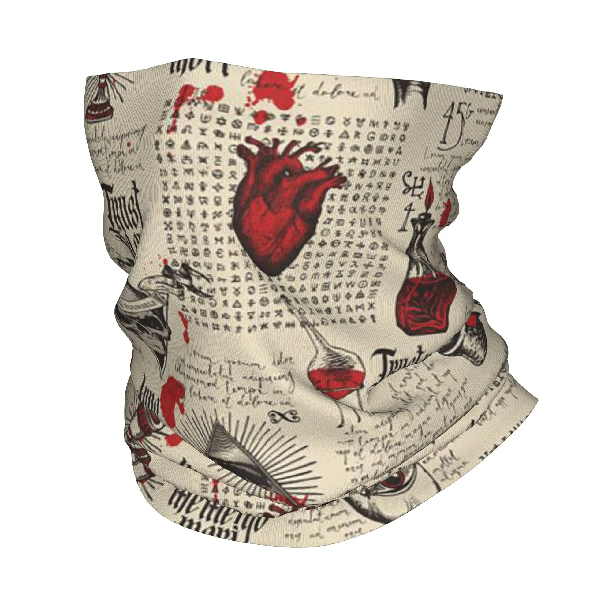 

Готическая бандана с принтом черепа, многофункциональный шарф-накидка, головной убор для занятий спортом на открытом воздухе для мужчин, женщин и взрослых