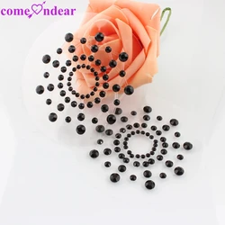 Comeondear 1 Pair Self Adhesive Sexy Sheer Acrylic Nipple Cover Stickers Chest Pastie Breast Bras Rhinestone Accessories Padding