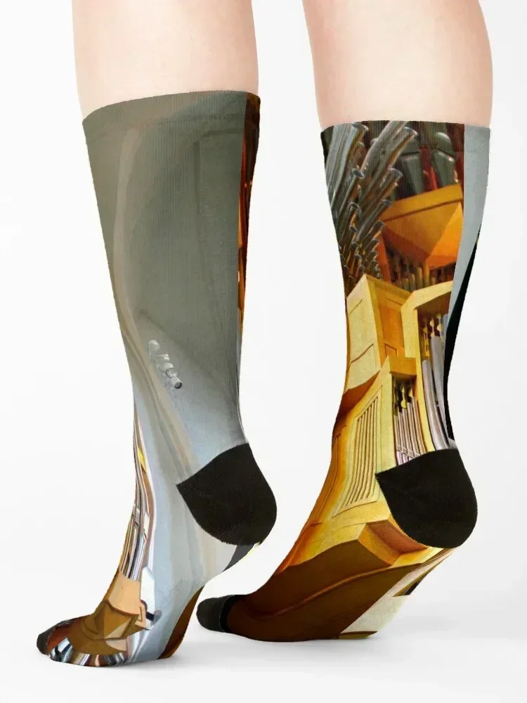tuyaux du grand orgue Socks valentine gift ideas New year's Stockings man Novelties Man Socks Women's
