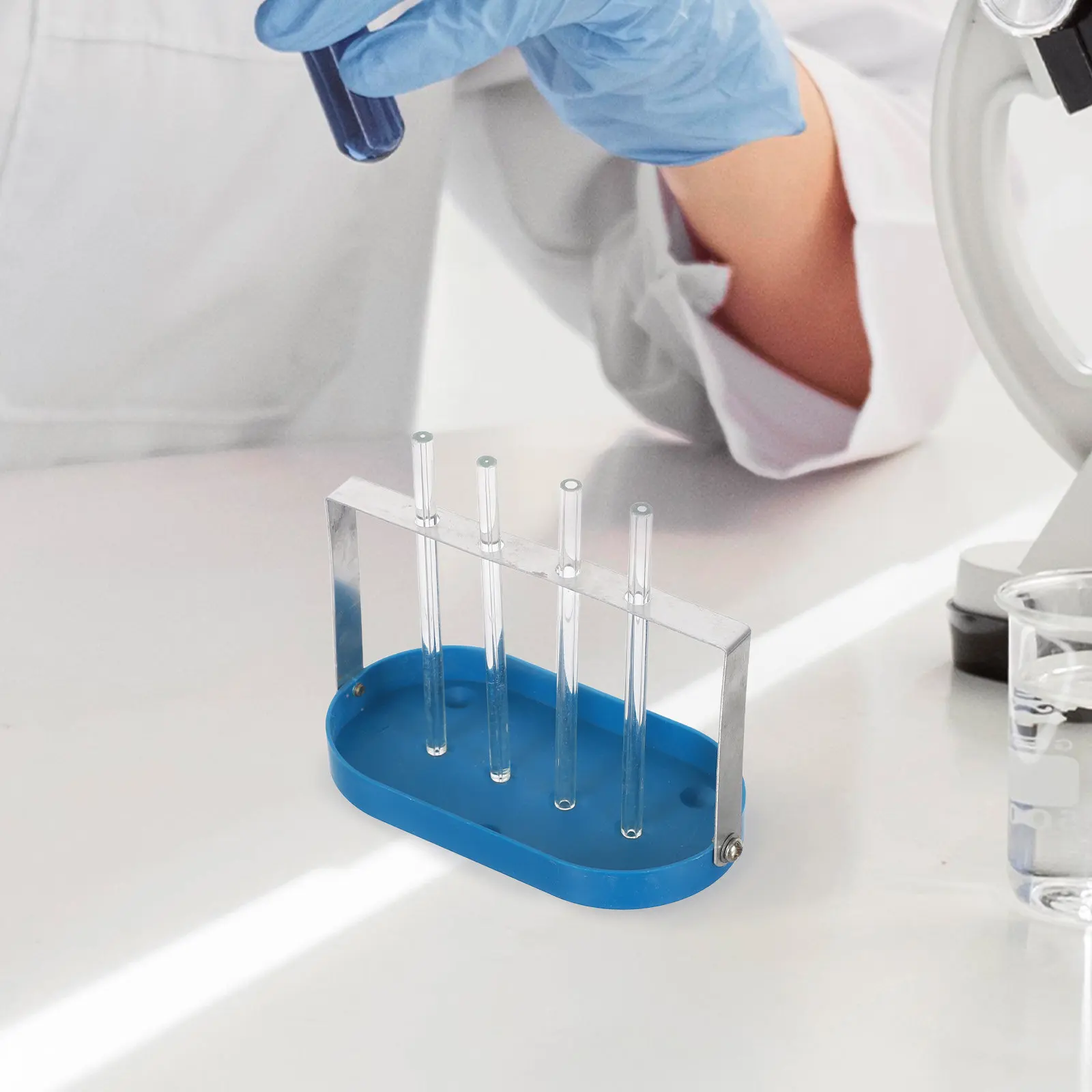 

Набор для демонстрации капиллярных феноменов: подставка для капиллярных трубок разных размеров, оборудование для экспериментов в классе, для обучения физике