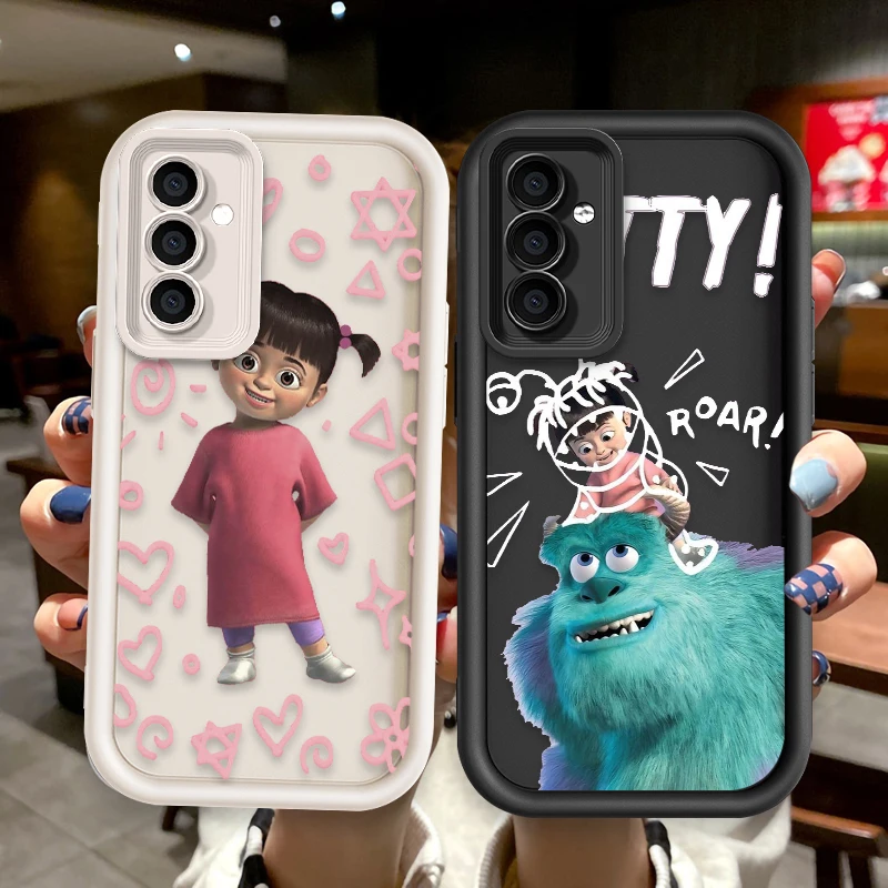 

Disney Cartoons Monsters Inc For Redmi Note 13 12 11 10 9 Pro Plus 5G POCO F3 F4 F5 X3 X4 X5 GT Soft Eye Ladder Phone Case