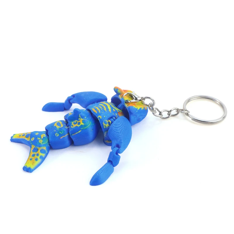 Fully Articulated Sea Monster Figurine Multi-Joint Flexible Movable Ocean Beast Model Popular Stress Relief Fidget Toy
