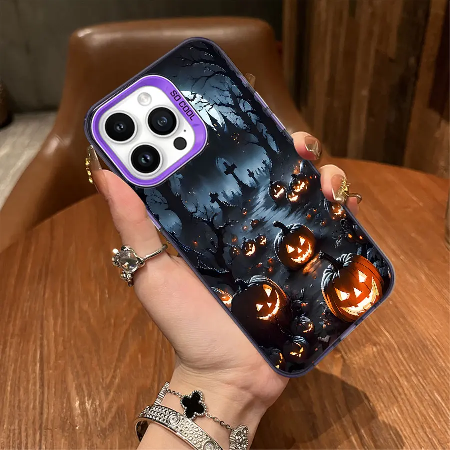 Телефон Halloween Cross Evil Pumpkin для iPhone 17–11 Pro Max Plus