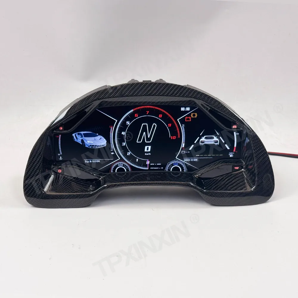 Car Digital Cluster For Lamborghini Gallardo 2003-2013 Virtual Cockpit Speed Meter Car Dashboard Instrument Screen Auto Parts