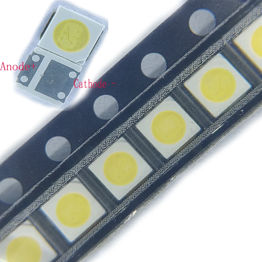 500PCS/Lot  SMD LED 3030 6V 2W Cold White High Power For TV Backlight Application