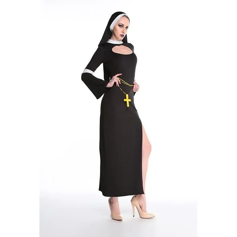 Gioco orm loween Role-plang Nun Costume Par Stage Performance Outfit Abbigliamento tradizionale cinese etnico da donna