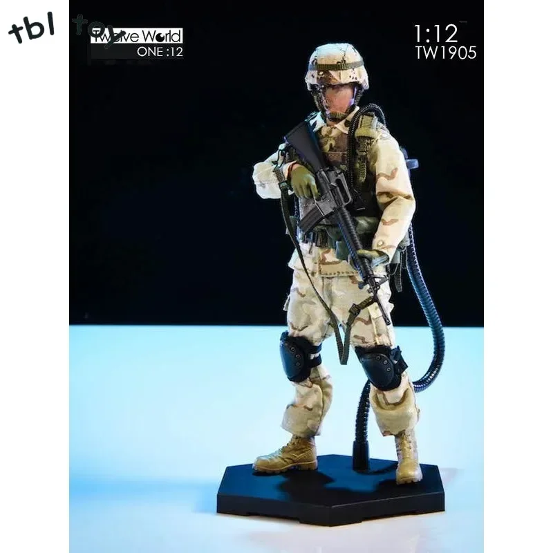 Twtoys tw1905 1/12 escala figura metal cobra tubo titular suporte soldado plataforma montável 6 "boneca corpo ação