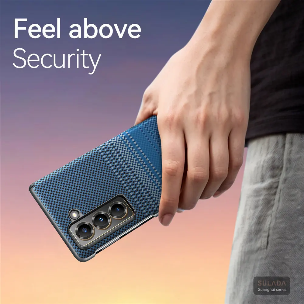 

Magnetic Weaving Pattern Leather Case For Samsung Galaxy W25 Magsafe Hinge Cover