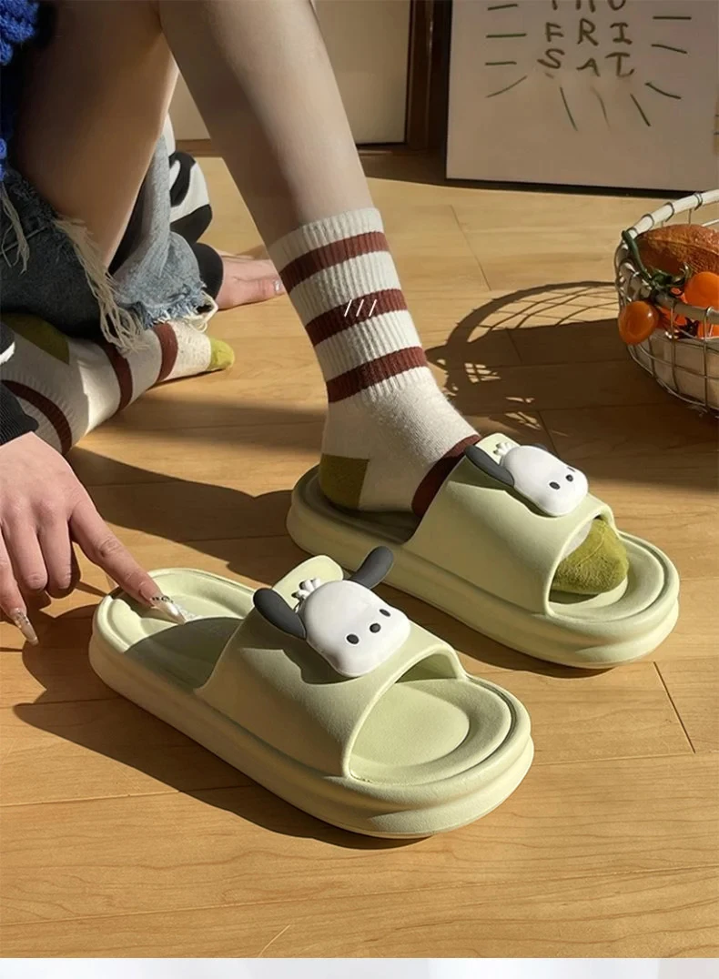 EVA Cloud Slippers, offizielle süße Mädchenhausschuhe für Damen, rutschfeste, weiche Sohle, bequeme Haussandalen – Detail 2