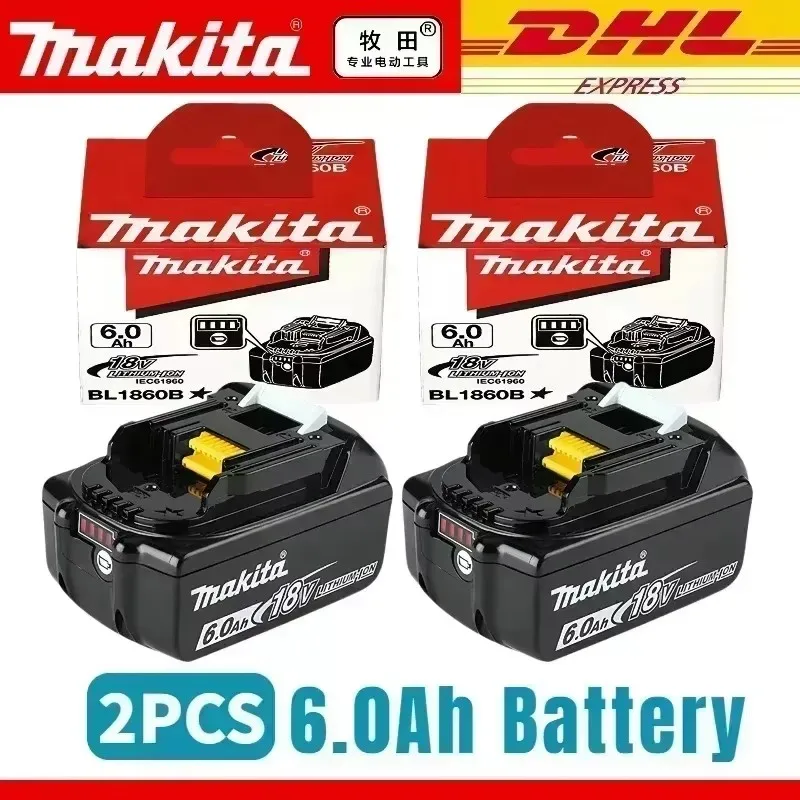 

Genuine Makita 18V Battery 6.0Ah BL1860 BL1850B BL1840B BL1830B BL1815 Replacement Lithium Battery with BMS for makita 18v drill