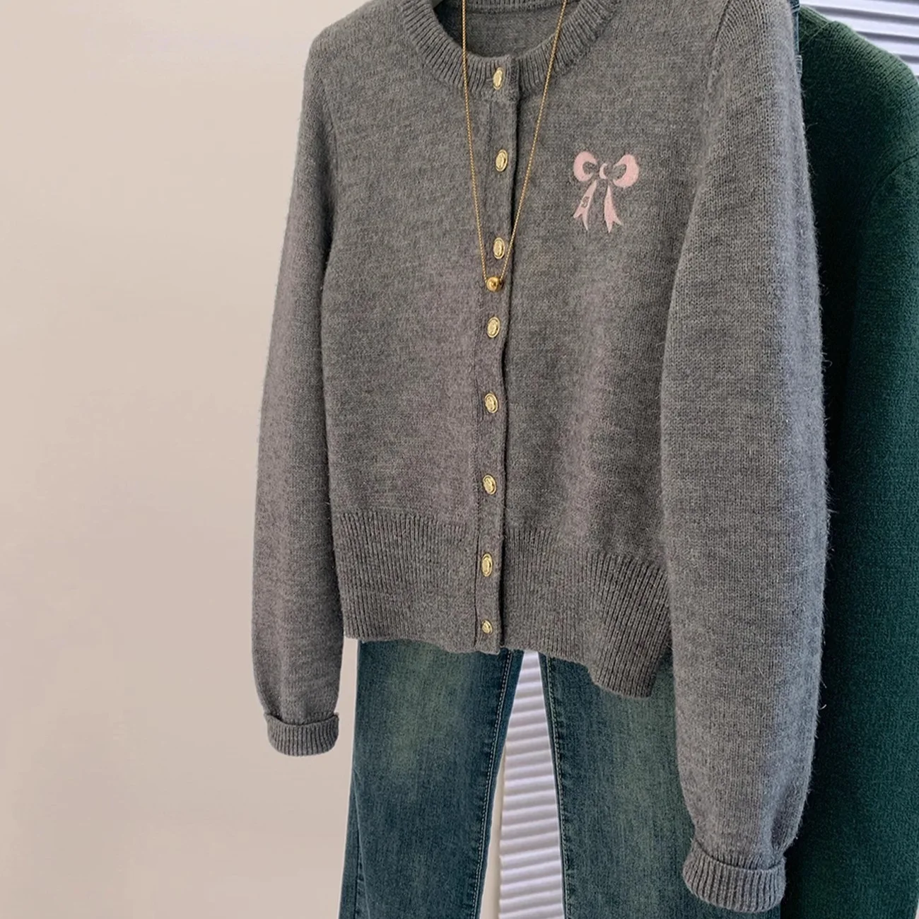 Arco bordado suéteres outono inverno novas mulheres de manga comprida o pescoço de malha outerwears senhoras casual cardigan térmico topos