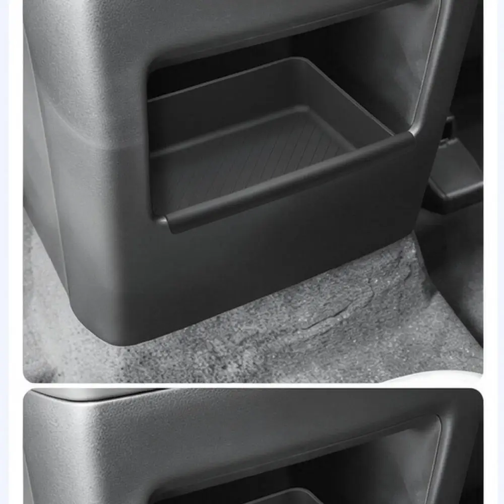 Center Console Storage Box For Kia Telluride Interior Accessories Rear Armrest Organizer TPE Tray Box Holder Modification