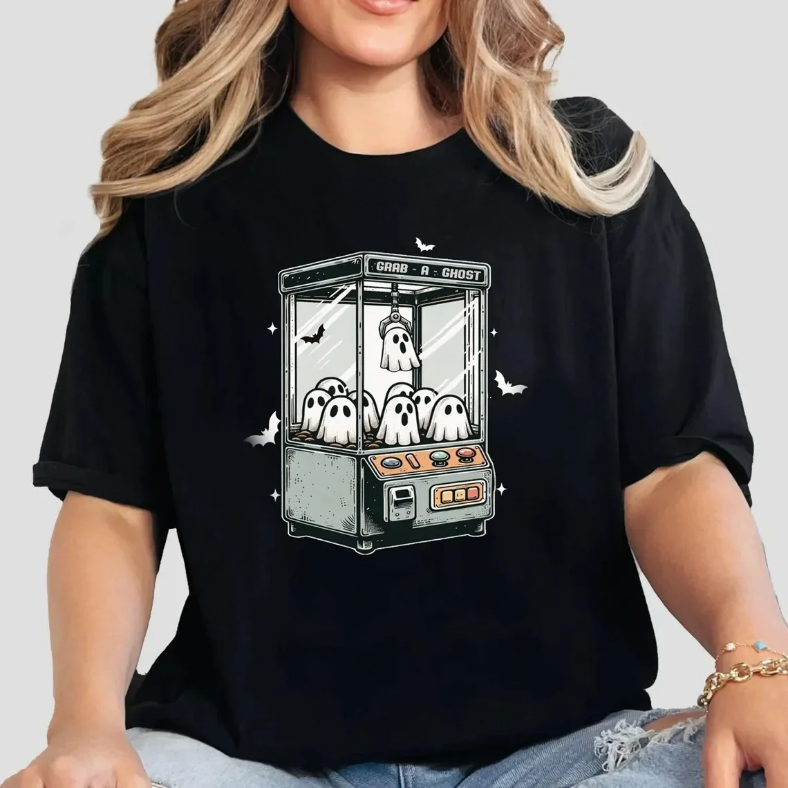 Umstands-Halloween-Shirt Schwangeres Skelett Baby T-Shirt Damen T-Shirt Lässiges Kurzarm-Shirt Lustige Gothic-Kleidung für Frauen Günstige Kleidung – Detail 9