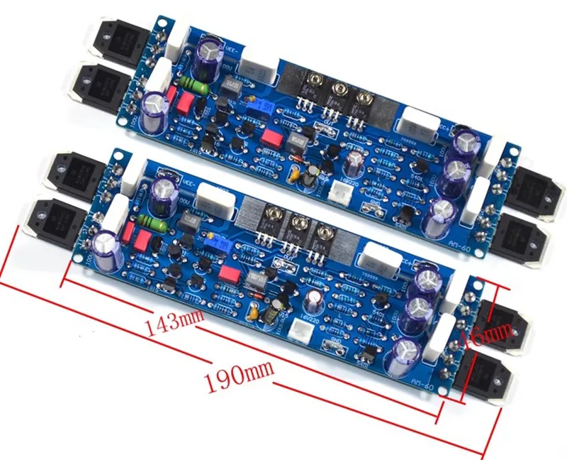 AM-60 150W *2 2.0 Channel Amplifier Board DIY Fever Class AB ON NJW0302 / NJW0281 Amplifier Board