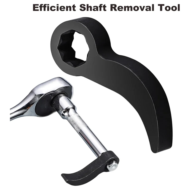 ABLK 2 Pack Crowbar Adapter Wrench Tool Pry Bar Wrench Adaptor Tool Fits For 1/2" 3/8" Drive Ratchets Repairing Tools