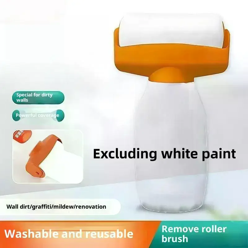 1Pcs Wall Repair And Touch-Up Tool Reusable 350ml Paint Roller Brush Water Based Latex Paint Plastic Bottle DIY Accessories