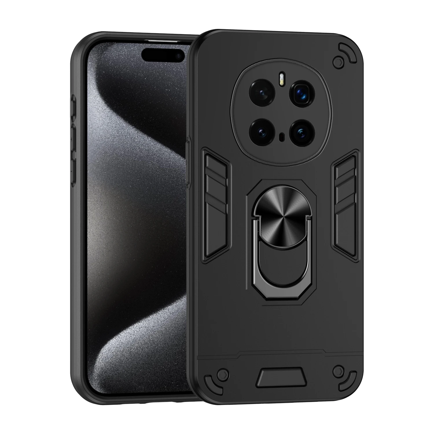 Case For Honor Magic 7 Pro Luxury Armor PC Stand Back Cover For Honor Magic 7 Pro Shockproof Bumper Funda