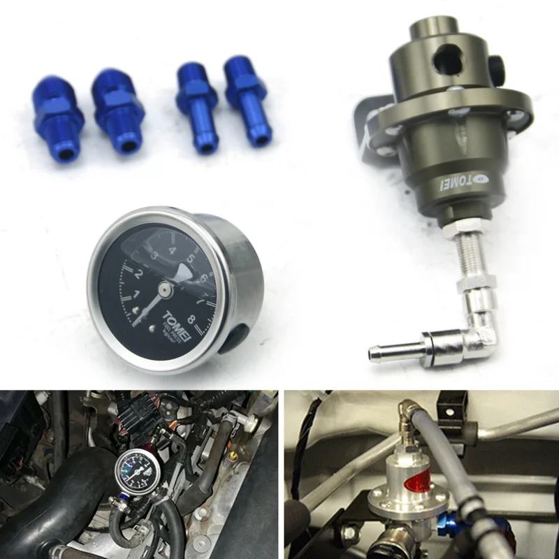 

Cross-border hot sellingTGauge Fuel Pressure Regulating Valve with Pressure Gauge Fuel Pressure Regulator Universal Square Super