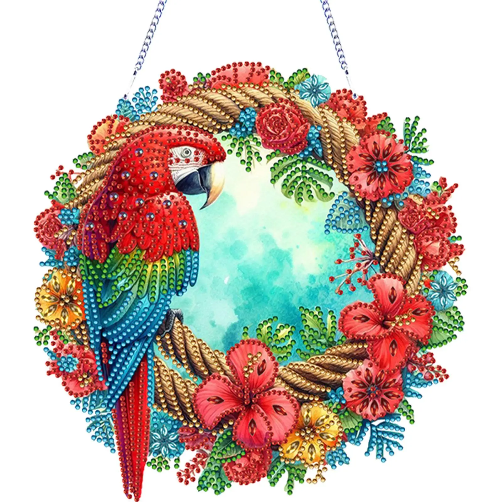 

Акриловая подвеска-брелок в форме попугая для 5D алмазной вышивки DIY