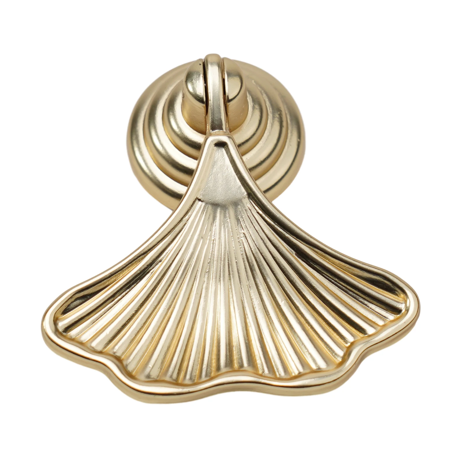 1pc ワードローブドアノブキャビネットプルイチョウの葉スタイル引き出しハンドル家具ハンドルハードウェアゴールデンキャビネット引き出しノブ