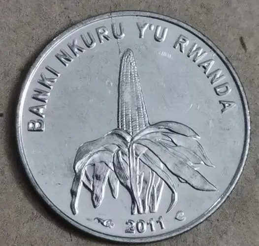 25 مللي متر رواندا ، 100% عملة Comemorative حقيقية حقيقية ، المجموعة الأصلية