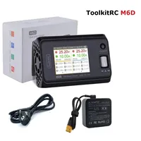 ToolkitRC M6D 15A x 2 DC Dual-channel Output 1-6s Charger Discharger with ADP100 100w 20v 5A Power Supply Unit Set Sell