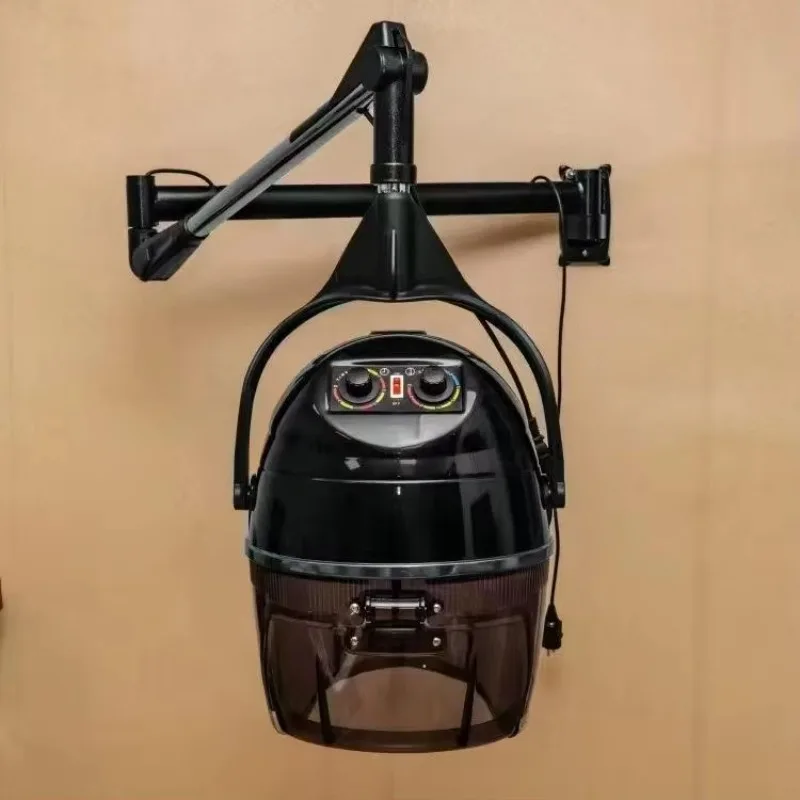 Professional Wall-Mounted Infrared Hair Processor Salon Hair Color Accelerator Dryer with Metal Accessories Modern Design