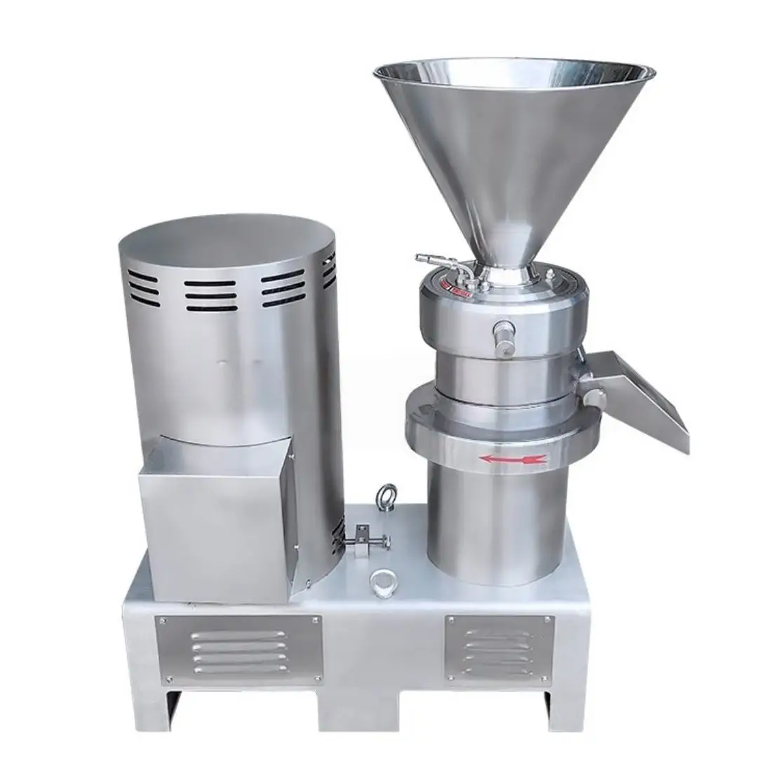 High-Speed Engine-Powered Laboratory Cosmetics Colloid Mill Food-Grade Fluid Sesame Paste Peanut Butter Grinder Nuts Fruit Corn