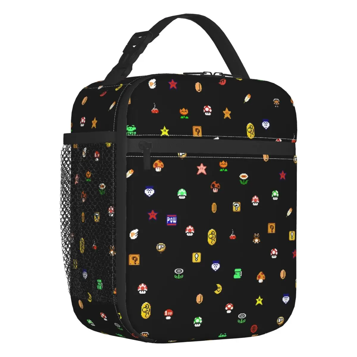 

Custom M-Marioes Video Game Brothers And Friends Insulated Lunch Bag for Outdoor Picnic Waterproof Cooler Thermal Lunch Box Men