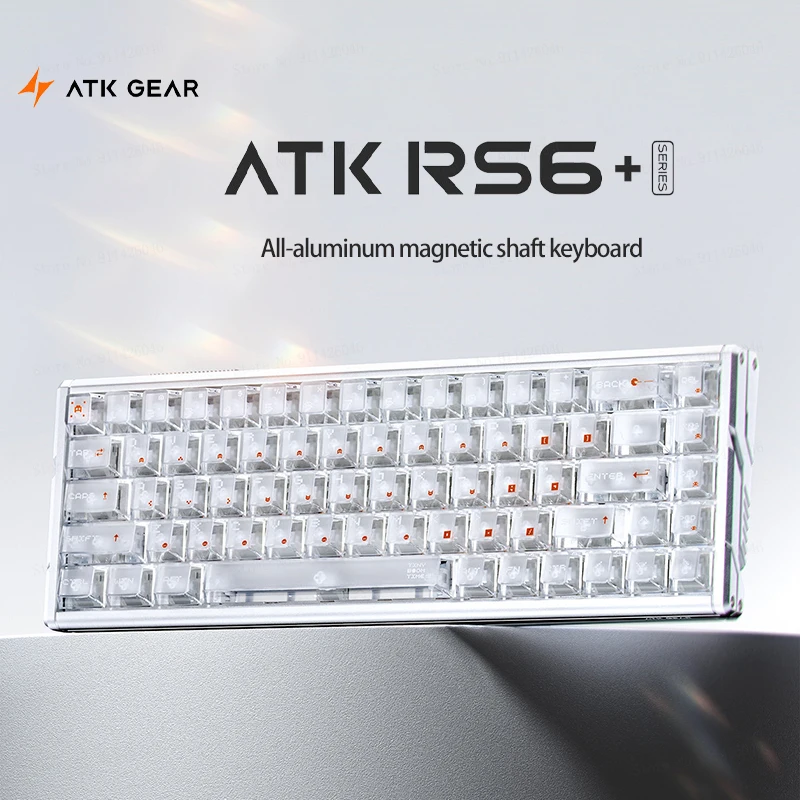 

ATK RS6 Magnetic Axis Gaming Keyboard Full Aluminum Single Mode 5-Layer Acoustic Filling For PC Valorant High End Esports Gamers