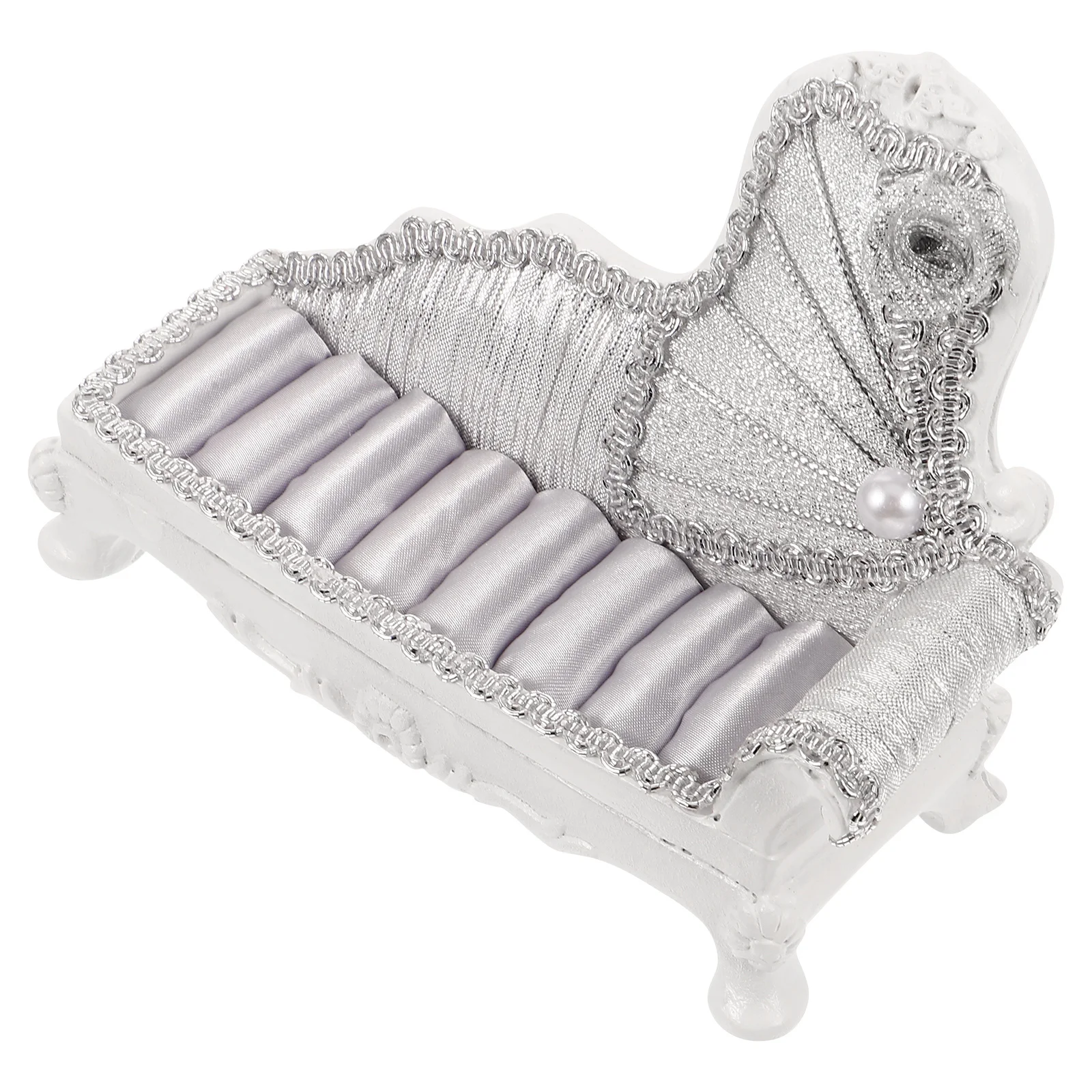 أريكة مجوهرات حافظة حامل صغير للخواتم أقراط القلائد أساور تخزين عرض موقف منضدية المنظم ديكور