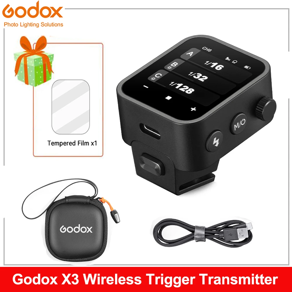 Godox X3 TTL HSS Touch Screen 2.4G Wireless Trigger Transmitter OLED Touch Screen for Canon Nikon Sony Fuji Olympus Panasonic