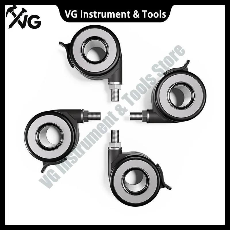 4-Pcs 2.5 inch Adjustable Height Desk with Brake Casters, M8/M10x15mm Metal Wheels, Anti-Hair Tangle & Sturdy Durability