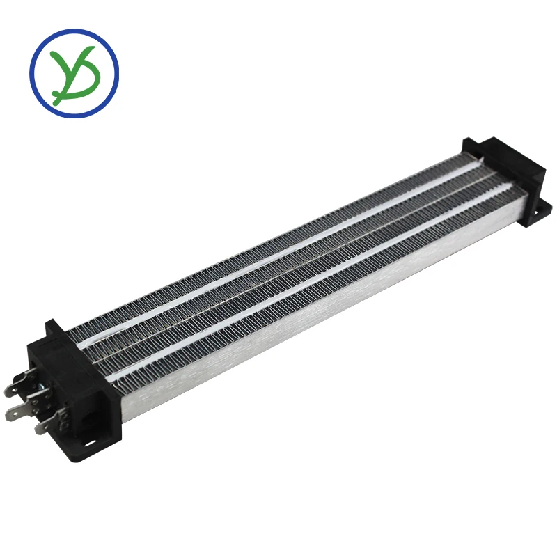 220V 2000W PTC ceramic air heater with insulated plastic bracket conductive type 242B2 297x50.5x26mm