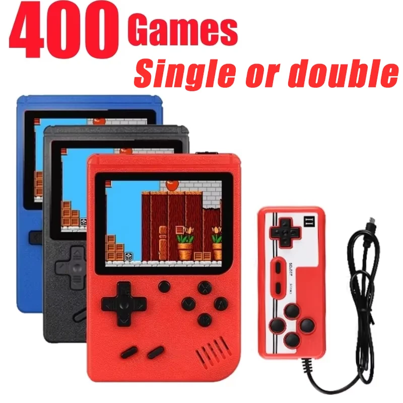 Built-in 400 FC Games with Portable Case Mini Retro Handheld Game Console 3.0 Inch LCD Screen Video Game Player Kids Boys Gift