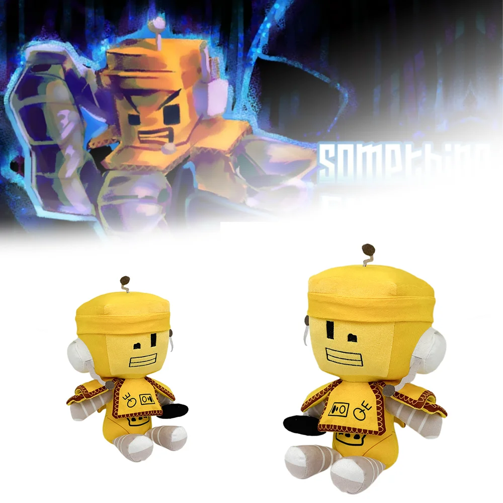 

Желтый робот Something Evil Will Happen, товары для игр, плюшевые игрушки, детский игровой вентилятор, Хэллоуин, Рождественский подарок, домашний декор, забавная кукла