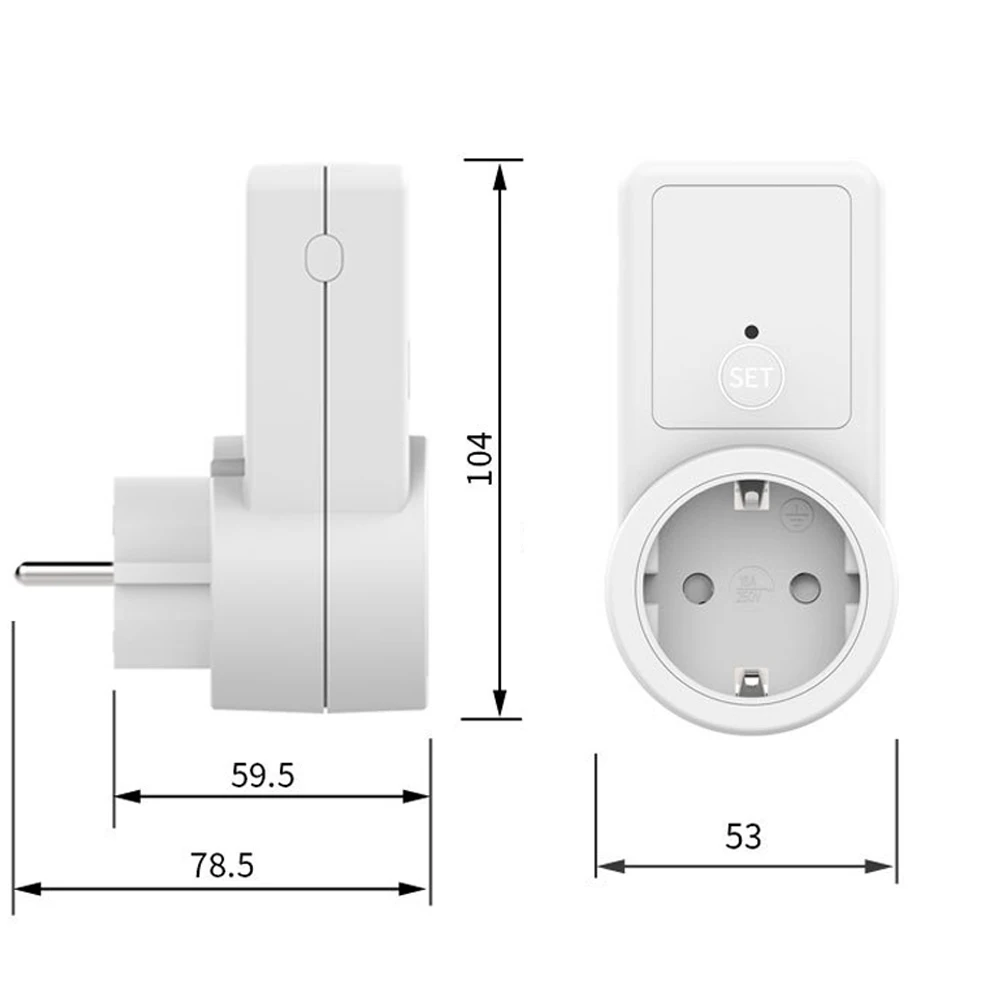 

for Smart Home RF Wireless Remote Control Socket 433.92MHZ Power Outlet Light Switch Socket EU Plug Outlet